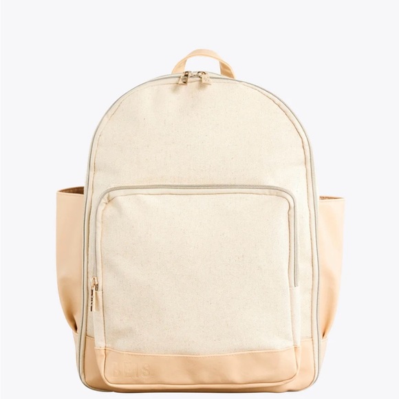 BEIS Handbags - NWOT Beis - The Backpack in Beige